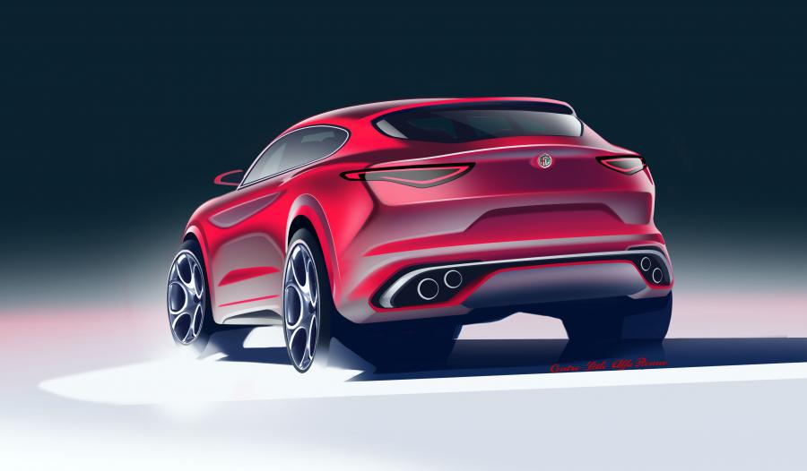 Эскиз Alfa Romeo Stelvio Quadrifoglio (949) 2017 года  (NA) (фото 17 из 25)